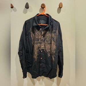 Retro Men's Black and Brown Casual Jacket